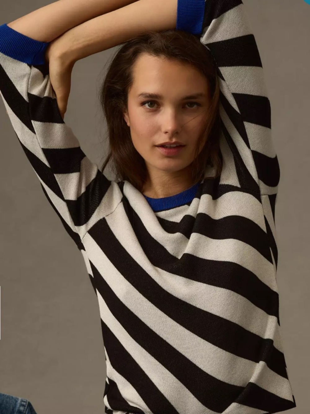 Maeve Striped Pullover Sweater